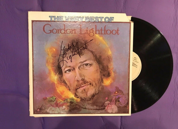 Gordon Lightfoot Signed The Very Best Of Vinyl Lp Record Album Proof