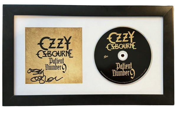 Ozzy Osbourne Signed Autograph Patient Number 9 CD Framed Black Sabbath COA
