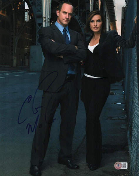 Christopher Meloni Signed Autograph 11x14 Photo Law & Order SVU Beckett COA