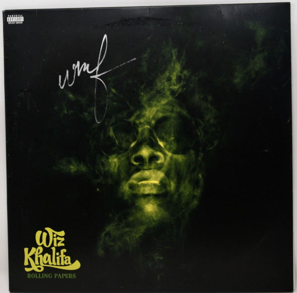 Wiz Khalifa Signed Autograph Rolling Papers Vinyl Record Album LP PSA/DNA COA