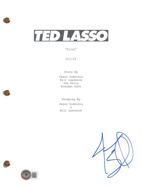 Jason Sudeikis Signed Autograph Ted Lasso Pilot Script Screenplay Beckett COA