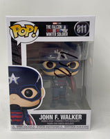 Wyatt Russell Signed Funko Pop The Falcon and The Winter Soldier John Walker BAS