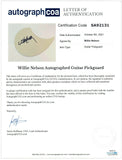 Willie Nelson Signed Autograph Full Size Acoustic Guitar Country Outlaw ACOA COA