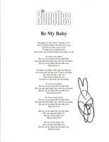 Jeff Barry Signed Autograph The Ronettes BE MY BABY Lyric Sheet Songwriter COA