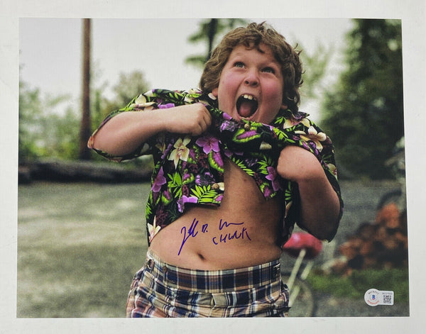 Jeff Cohen Signed Autographed 11x14 Photo The Goonies Chunk Beckett COA
