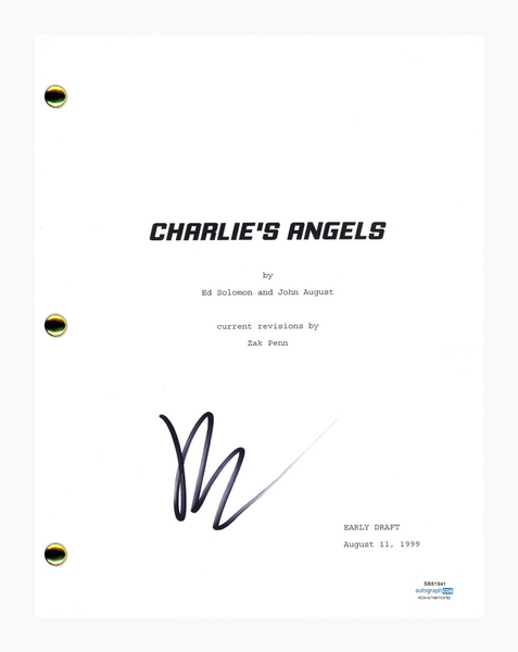 Drew Barrymore Signed Autographed Charlie's Angels Script Screenplay ACOA COA