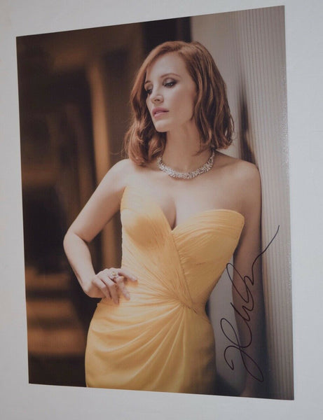 Jessica Chastain Signed Autographed 11x14 Photo Dark Phoenix Sexy Actress COA