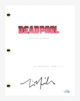 Tim Miller Signed Autographed DEADPOOL Movie Script Screenplay Director ACOA COA