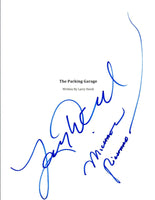 Larry David & Michael Richards Signed SEINFELD The Parking Garage Script COA VD