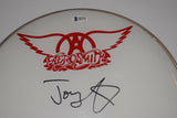 Joey Kramer Signed Autographed 12" Drumhead AEROSMITH Beckett BAS COA