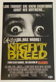 Clive Barker Signed Autographed Nightbreed 11x17 Movie Poster Photo Beckett COA