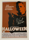 Nick Castle Signed Halloween 11x17 Movie Poster Photo Michael Myers Beckett COA