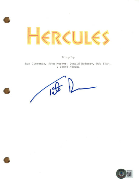 Tate Donovan Signed Autograph Hercules Movie Script Beckett COA