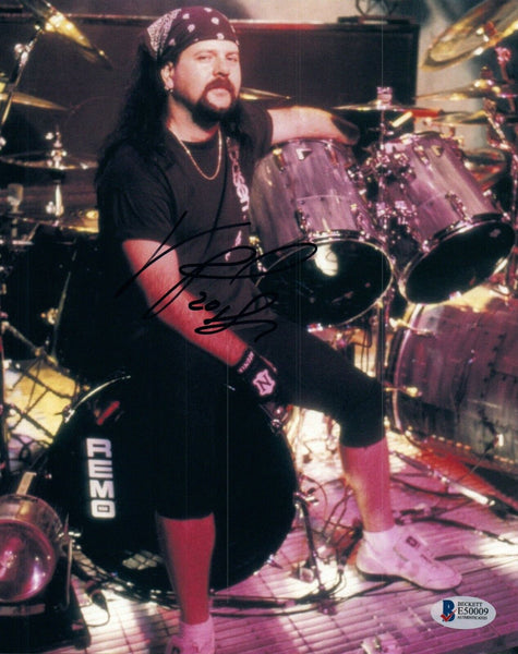 Vinnie Paul Signed Autograph 8x10 Photo PANTERA & HELLYEAH Drummer Beckett COA