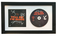All Time Low Signed Framed Tell Me I'm Alive CD Cover Display Band Autograph COA