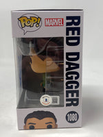 Aramis Knight Signed Funko Pop Ms. Marvel Red Dagger #1080 Autograph Beckett COA