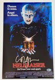 Clive Barker Signed Autographed Hellraiser 11x17 Movie Poster Photo Beckett COA