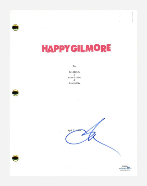 Adam Sandler Signed Autographed Happy Gilmore Movie Script Screenplay ACOA COA