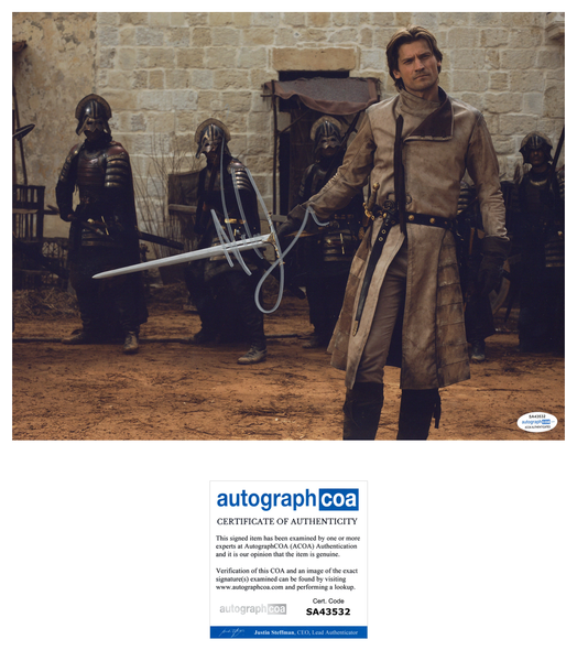Nikolaj Coster Waldau Signed Autographed 11x14 Photo GAME OF THRONES ACOA COA