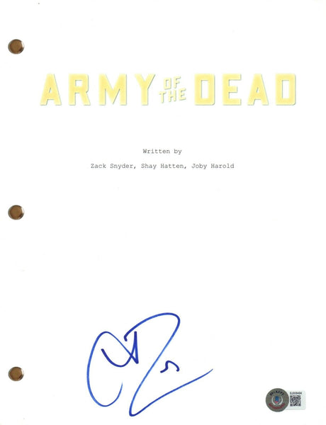 Theo Rossi Signed Autograph Army of the Dead Full Movie Script Beckett COA