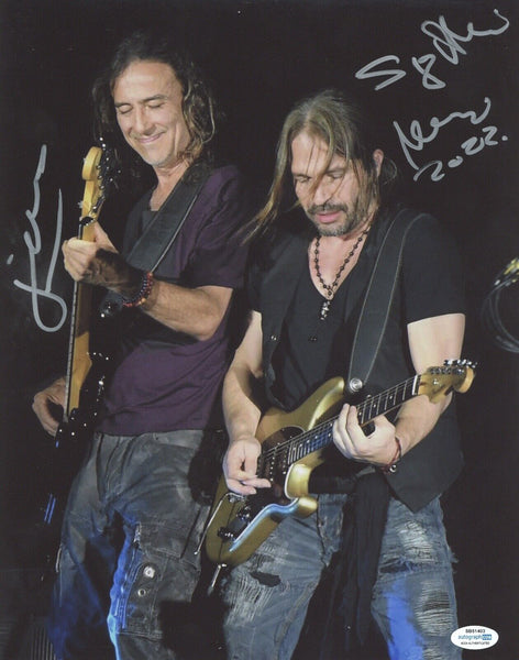 Sergio Vallin & Juan Calleros Signed Autographed 11x14 Photo Mana Band ACOA COA