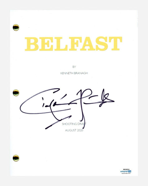 Ciaran Hinds Signed Autographed Belfast Movie Script Full Screenplay ACOA COA