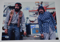 Cheech Marin & Tommy Chong Signed Autograph 11x14 Photo Up In Smoke Beckett COA