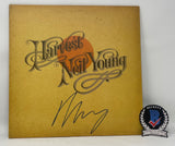 Neil Young Signed Autographed Harvest Vinyl Record Album LP Beckett COA
