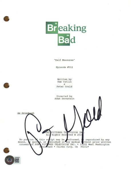 Peter Gould Signed Autograph Breaking Bad Half Measures Full Script Beckett COA