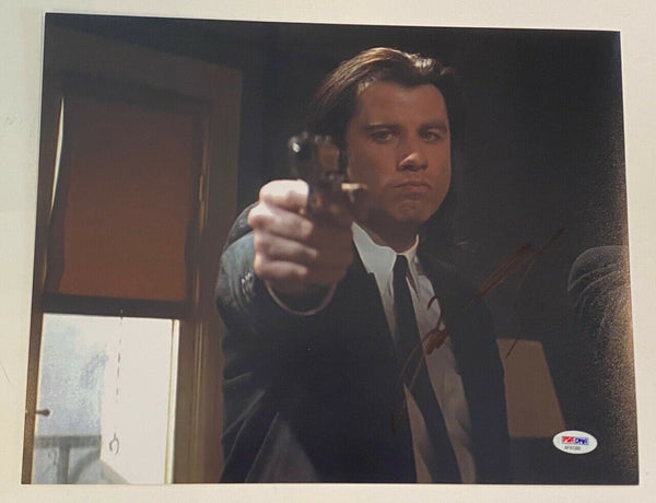 John Travolta Signed Autographed 11x14 Photo Pulp Fiction PSA/DNA COA