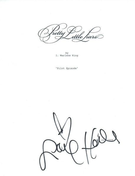 Lucy Hale Signed Autograph PRETTY LITTLE LIARS Pilot Episode Script COA