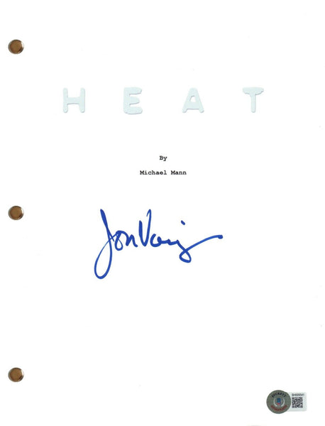 Jon Voight Signed Autograph Heat Movie Script Full Screenplay Beckett COA