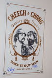 Cheech Marin & Tommy Chong Signed TOKE IT OUT MAN 12X18 Photo Poster BAS COA