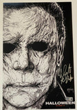 Nick Castle Signed Halloween 2018 11x17 Movie Poster Michael Myers Beckett COA