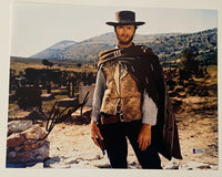 Clint Eastwood Signed The Good, the Bad and the Ugly 11x14 Photo Beckett COA LOA
