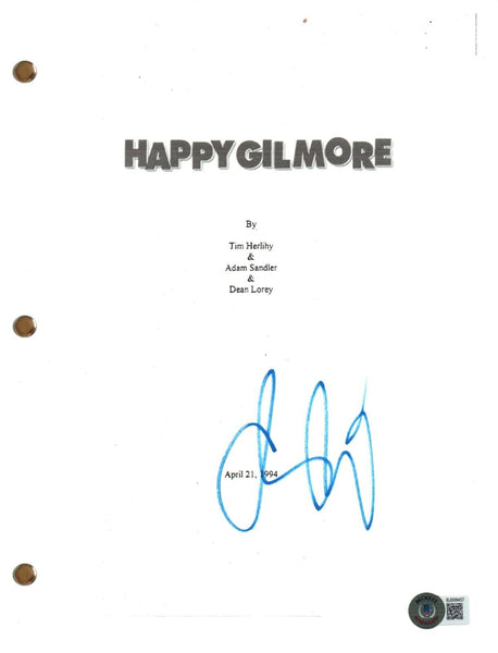 Adam Sandler Signed Autograph Happy Gilmore Movie Script Screenplay Beckett COA