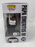 Tobias Forge Ghost Signed Funko Pop Papa Emeritus IV 336 Autograph Beckett COA