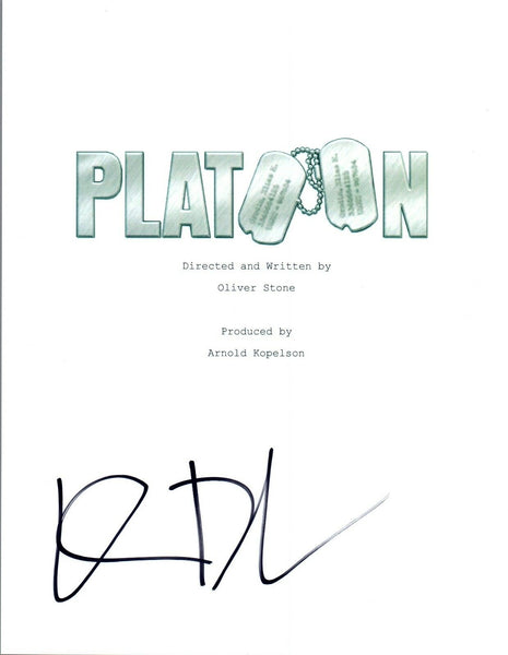 Willem Dafoe Signed Autographed PLATOON Full Movie Script COA