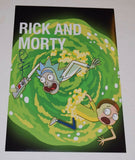 Dan Harmon Signed Autographed 12x18 Poster Photo RICK & MORTY Creator COA