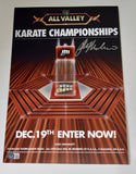 Ralph Macchio Signed The Karate Kid All Valley 11x17 Poster Photo Beckett COA
