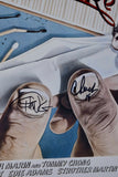 Cheech Marin & Tommy Chong Signed 12x18 Poster Up In Smoke Beckett BAS COA
