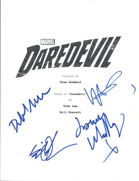 DAREDEVIL Cast Signed Autographed Pilot Script Deborah Ann Woll + 3 COA