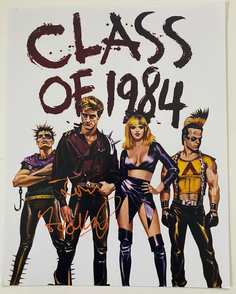 Tom Holland Signed Autographed 11x14 Photo Class of 1984 Horror Writer COA