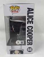 Alice Cooper Signed Autographed Funko Pop Rocks #68 Figure Beckett COA