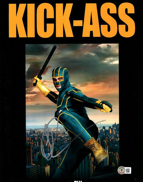 Aaron Taylor-Johnson Signed Autographed 11x14 Photo Kick-Ass Movie Beckett COA