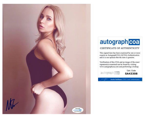 Masha Summers Signed Autographed 8x10 Photo Sexy Model ACOA COA