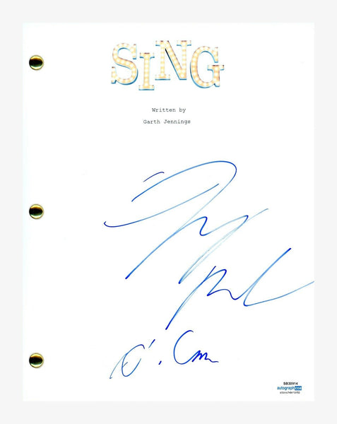 Jay Pharoah Signed Autographed Sing Movie Script Full Screenplay ACOA COA