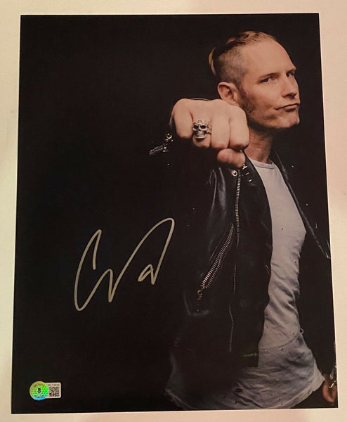 Corey Taylor Signed Autograph 11x14 Photo Slipknot Stone Sour CMFT Beckett COA