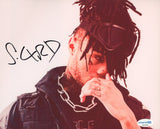 Scarlxrd Signed Autograph 8x10 Photo Hip Hop Rapper Scarlord Trap Metal ACOA COA