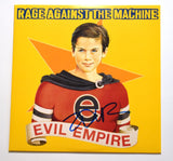 Zack De La Rocha Signed Rage Against The Machine Evil Empire Vinyl Album LP BAS